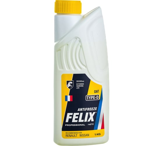 Антифриз FELIX TYPE D 1 кг, желтый 430206332