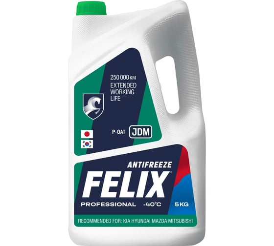 Антифриз FELIX JDM 5 кг, зеленый 430206331