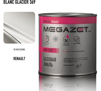Базовая эмаль MegaZet RENAULT Blanc Glacier 369, 750 мл, базисная автомобильная краска под лак, металлик 4673755218677