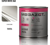 Базовая эмаль MegaZet Toyota Super White 040, 750 мл, базисная автомобильная краска под лак 4673755216352