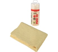 Салфетка замша искусственная SKYWAY 43-32 см, малая в тубе c 3D текстурой MAX-10 S03901010