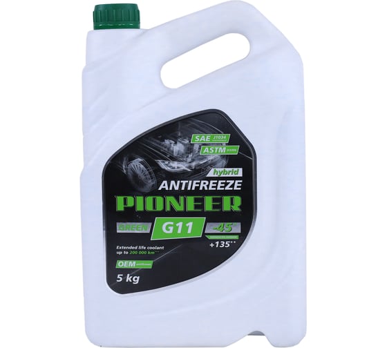 Жидкость охлаждающая "Антифриз" NIAGARA "PIONEER" GREEN-40 G11 5 кг 006001002077