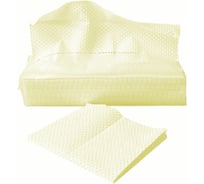 Нетканый протирочный материал PROBOS ALPHA 9122Y, желтый, сотовое тиснение, 32x42см, 25 листов в уп. 9122Y25