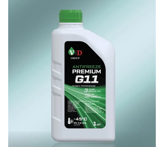 Антифриз VD GROUP G11 зеленый 1кг VD-0008