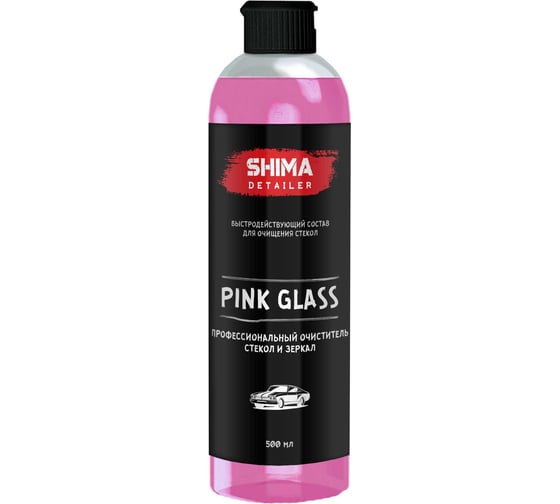 Профессиональный очиститель стекол и зеркал SHIMA DETAILER "PINK GLASS" 500 мл 4610326360823