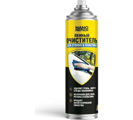 Пенный очиститель для стёкол и пластика Nanoprotech 400 мл NPGPO0023