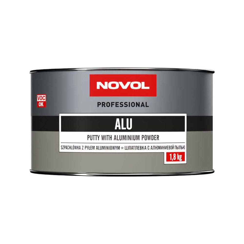Шпатлевка Novol ALU с алюминием 1.8 кг X6124253 - выгодная цена, отзывы ...