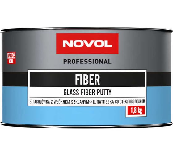 Шпатлевка Novol FIBER со стекловолокном 1.8 кг X6118502