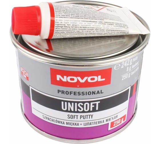 Шпатлевка Novol Unisoft 0.25 кг X6121443