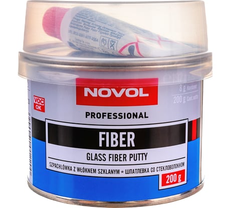 Шпатлевка Novol FIBER со стекловолокном 0.2 кг X6117654