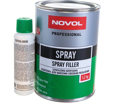 Жидкая шпатлевка Novol, банка 1.2 кг X6123150