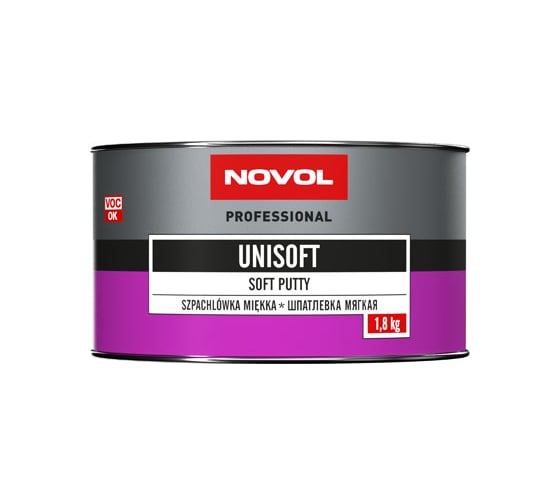 Шпатлевка Novol UNISOFT мягкая 1.8 кг X6119541