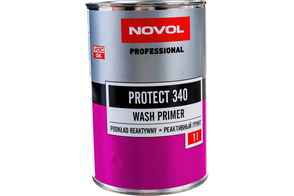 Кислотный грунт с отвердителем Novol WASH PRAIMER PROTECT 340 1л+1л  X6117775 - выгодная цена, отзывы, характеристики, фото - купить в Москве и  РФ