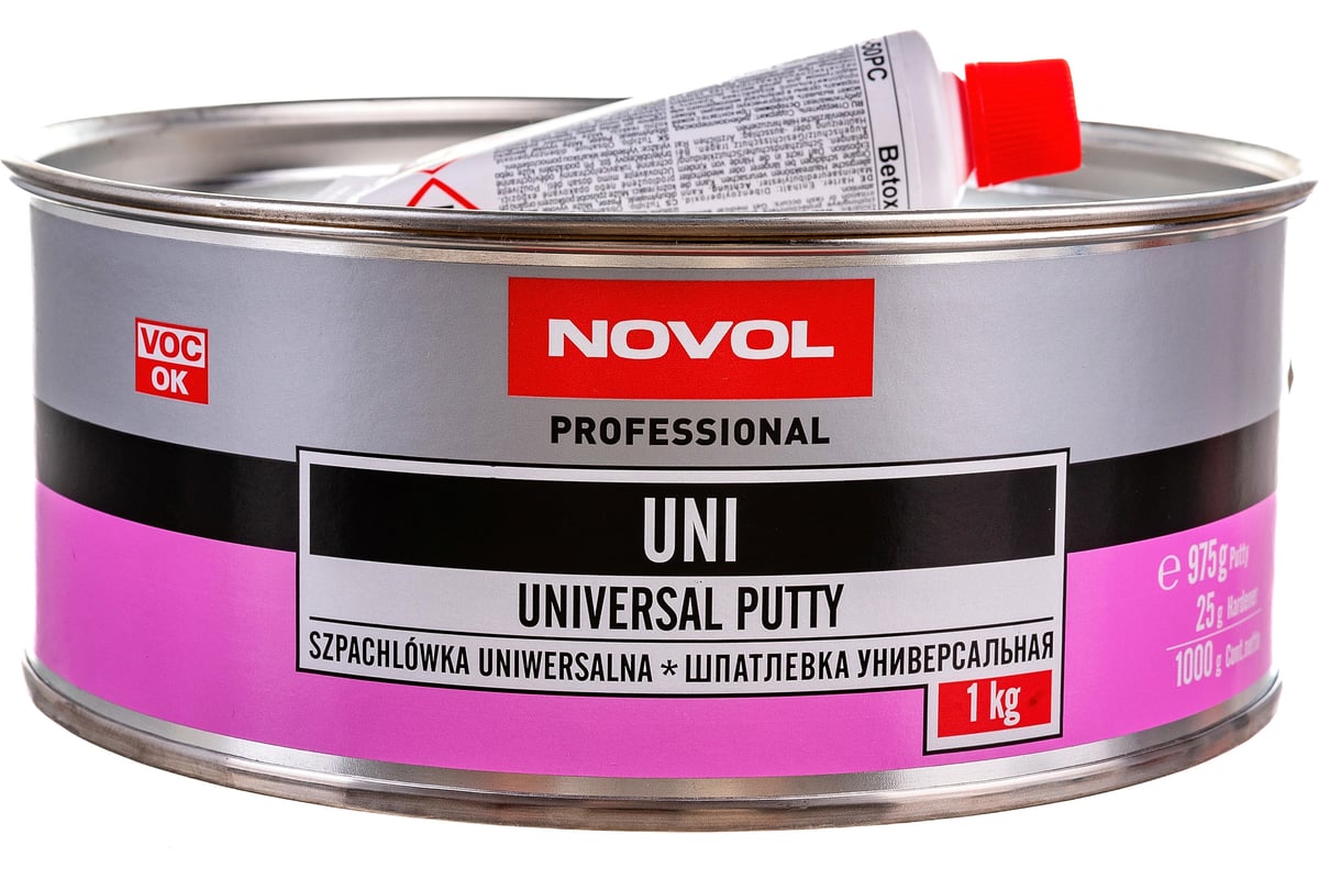 Шпатлевка Novol UNI универсальная 1 кг X6122819 - выгодная цена, отзывы .