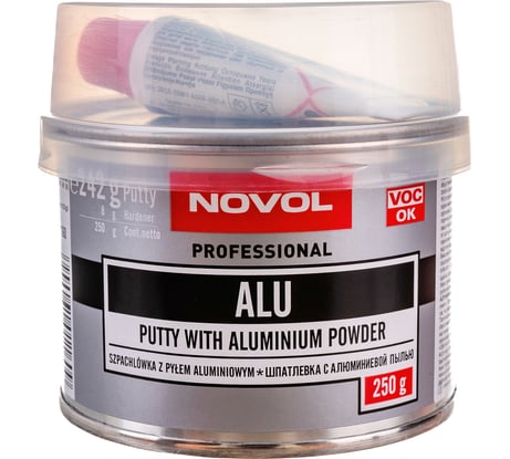 Автошпатлевка Novol ALU с алюминием 0.25 кг X6119889