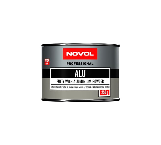 Автошпатлевка Novol ALU с алюминием 0.25 кг X6119889