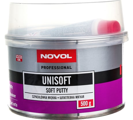Шпатлевка Novol Unisoft 0.5 кг X6124260