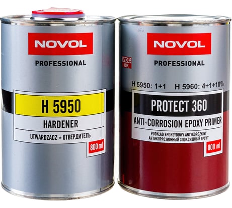 Эпоксидный грунт Novol с отвердителем 0,8л и 0,8л PROTECT 360 X6126967