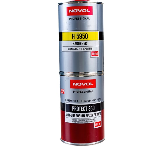 Эпоксидный грунт Novol с отвердителем 0,8л и 0,8л PROTECT 360 X6126967
