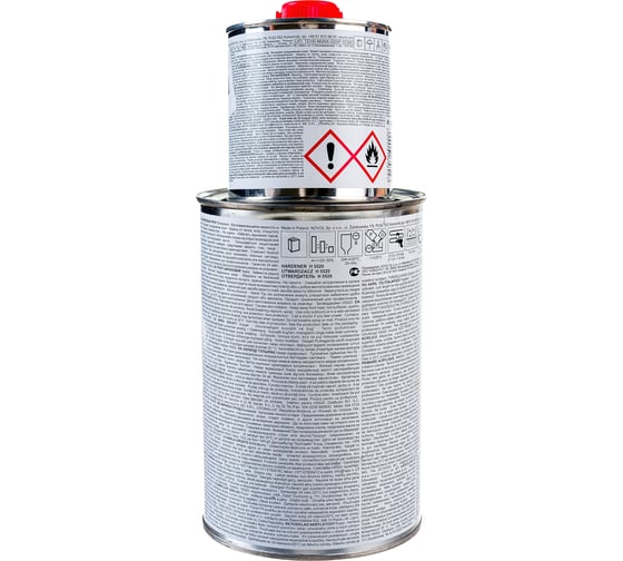 Грунт Novol PROTECT 300 MS 2К акрил. банка 1л, с отвердителем 0.2л черный X6118642