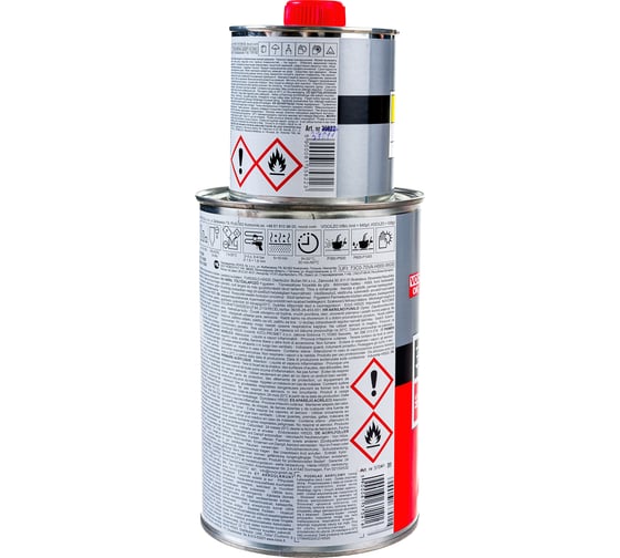 Грунт Novol PROTECT 300 MS 2К акрил. банка 1л, с отвердителем 0.2л черный X6118642