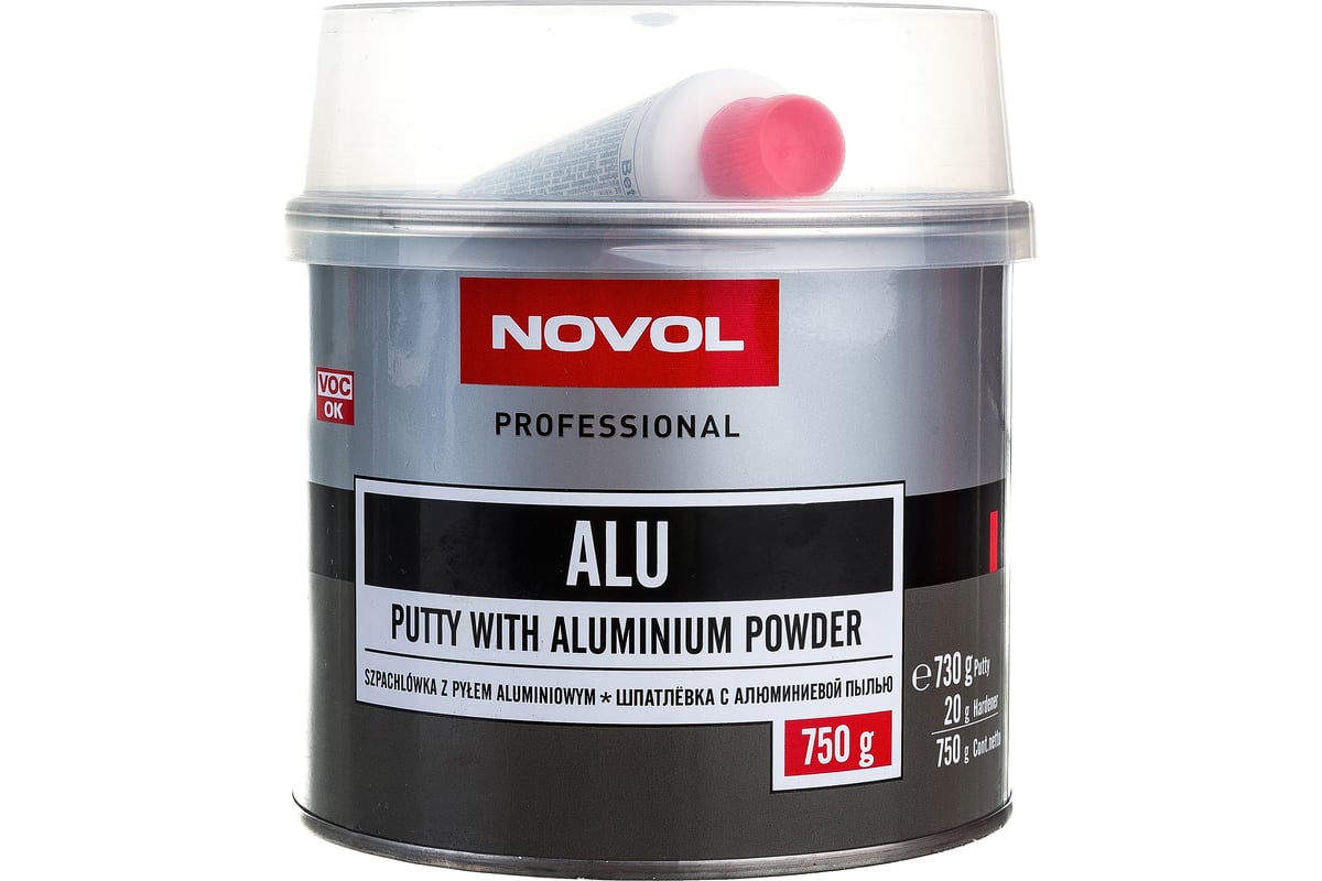 Шпатлевка Novol ALU с алюминием 0.75 кг X6120530 - выгодная цена ...