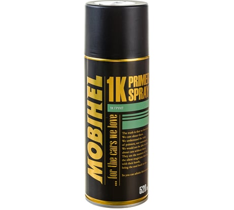 Грунт Mobihel универсальный, акриловый, белый, аэрозоль, 520 мл X6130659
