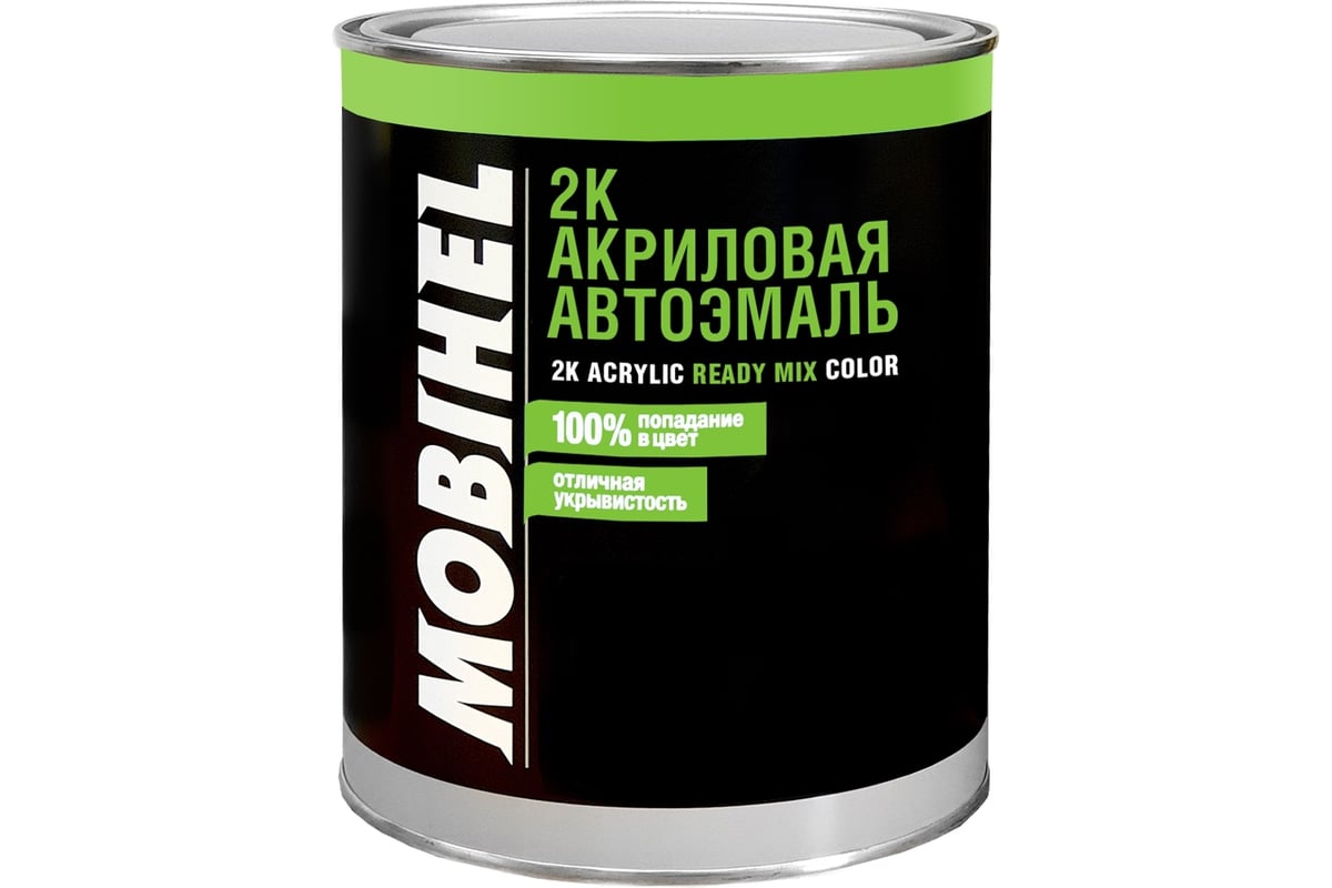 Краска Mobihel 201 Белая 2К, акриловая, банка, 0.75 л 41677802 - выгодная  цена, отзывы, характеристики, 1 видео, фото - купить в Москве и РФ