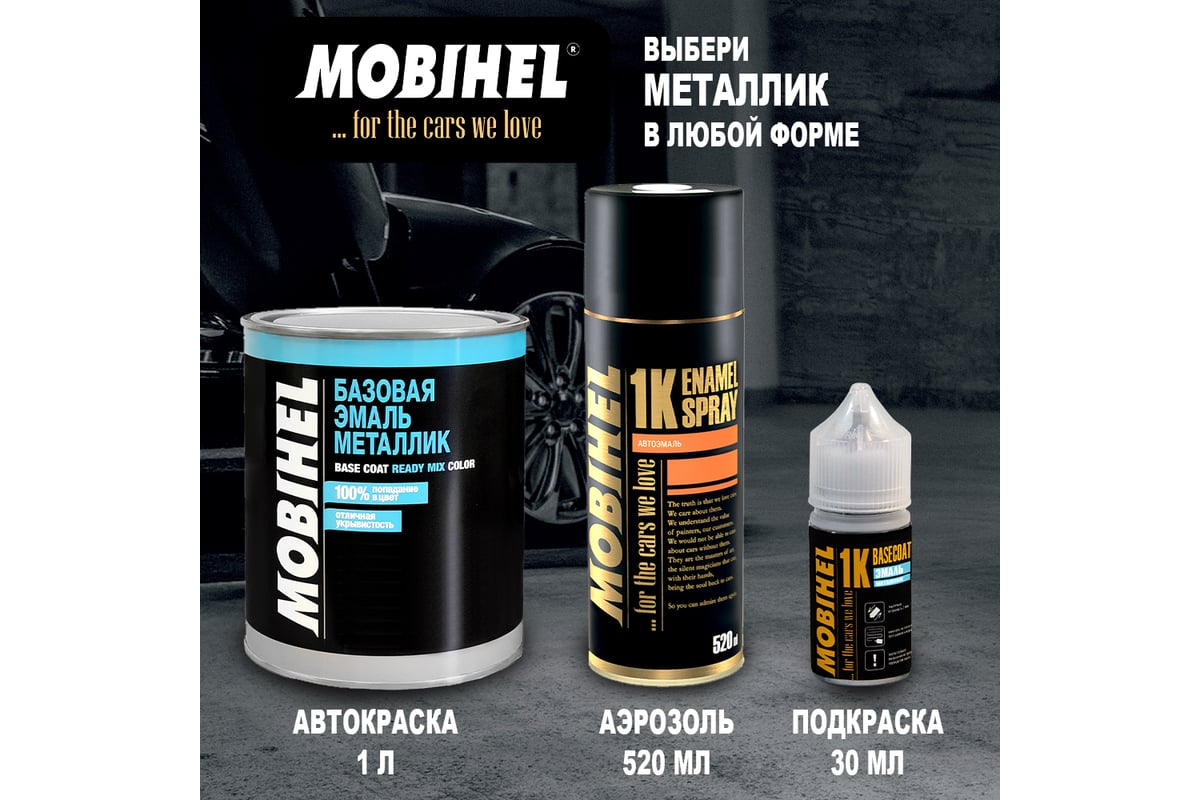 Краска Mobihel 602 Авантюрин металлик, банка, 1 л 41981902 - выгодная ...