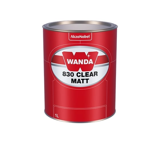Матовый лак Wanda 830 CLEAR Matt 1 л, отвердитель 00759 1