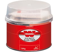 Шпатлевка со стекловолокном Wanda 510 PUT GLASS FIB комплект, 1.6 кг 00723