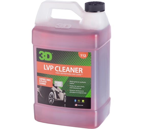 Очиститель кожи винила и пластика 3D LVP Cleaner 112G01 3.78 л 020510 1