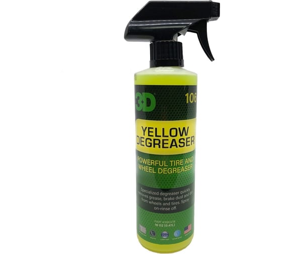 Очиститель покрышек и резины 3D Yellow Degreaser 106OZ16 0.48 л 020844 1