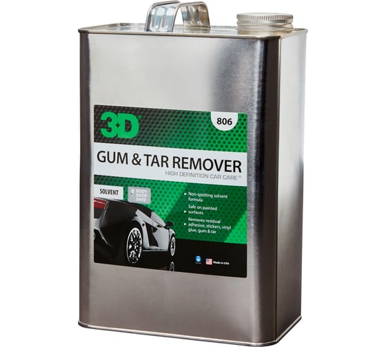 Очиститель ЛКП от битума и смолы 3D Gum & Tar Remover 806G01 3.78 л 020593 1