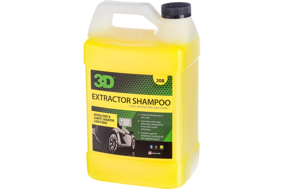 Очиститель ткани 3D Extractor Shampoo 208G01 3.78 л 020528 выгодная цена, отзывы