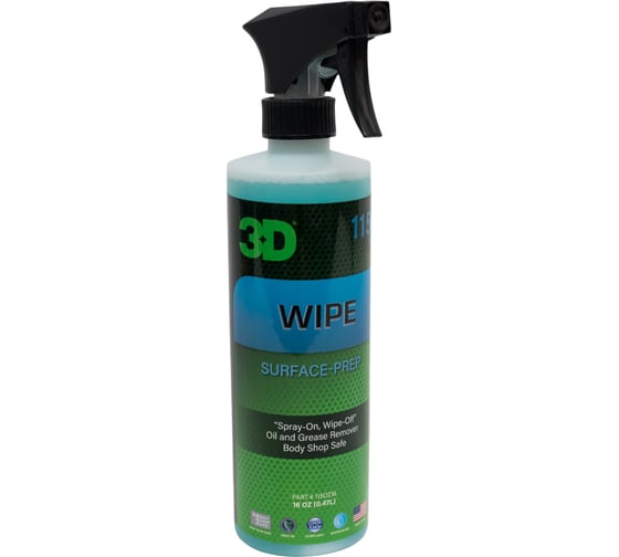 Очиститель перед нанесением защитного покрытия 3D ЛКП Wipe 115OZ16 0.48 л 020858