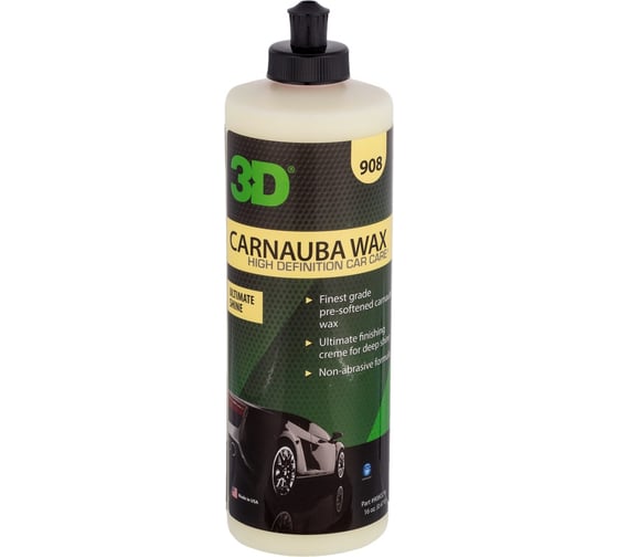 Жидкий воск 3D Carnauba Wax 908OZ16 0.48 л 020622