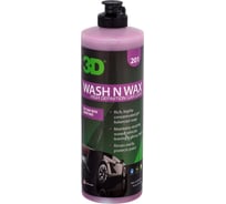 Автошампунь с воском 2в1 3D Wash N Wax 201OZ16 0.47 л 020515 