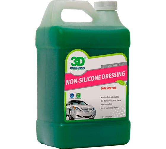 Средство для резины, пластика и подкапотного пространства 3D Non-Silicone Dressing 18.93 л 020591 1