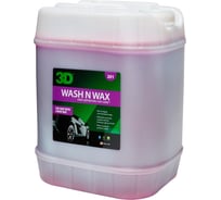Автошампунь с воском 2в1 3D Wash N Wax 201G05 18.93 л 020517