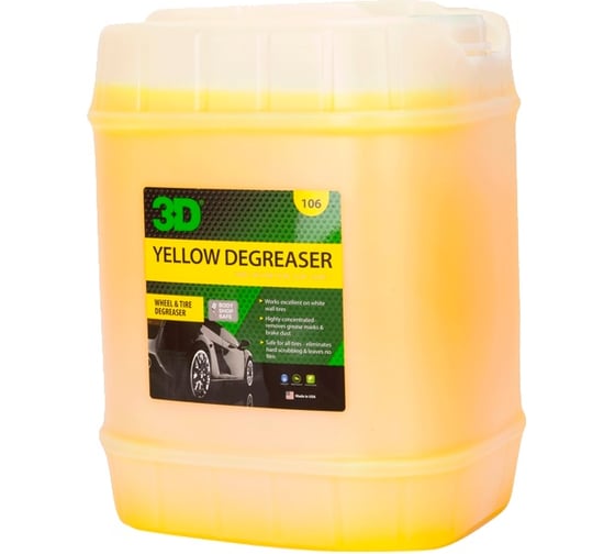 Очиститель покрышек и резины 3D Yellow Degreaser 106G05 18.93 л 020491 1