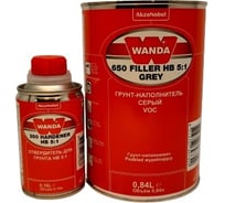 Грунт-наполнитель Wanda VOC 650 FIL HB 5:1 GREY комплект 1 л 00481
