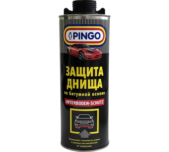 Защита днища на битумной основе Pingo евробаллон 1 литр. 87010-0