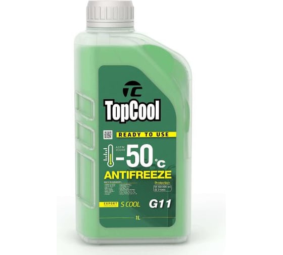 Охлаждающая жидкость TOPCOOL Antifreeze S cool -50 C 1л G11 Z0023 1