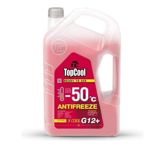 Охлаждающая жидкость TOPCOOL Antifreeze Х cool -50 C 5л (розовый) G12+ Z0038