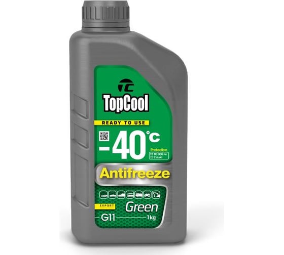 Охлаждающая жидкость TOPCOOL Antifreeze Green -40 C 1кг (зеленый)  Z0007 1