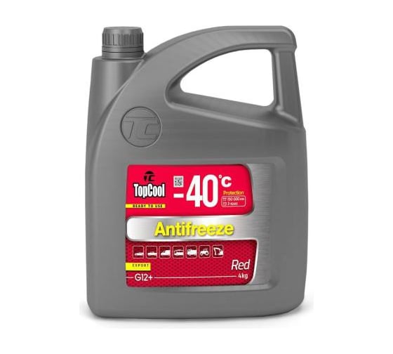 Охлаждающая жидкость TOPCOOL Antifreeze Red -40 C 4кг (красный)  Z0068