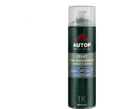 Грунт цинк-алюминиевый AUTOP Professional №20 антикоррозионный, аэрозоль 650 мл ATP-A07815