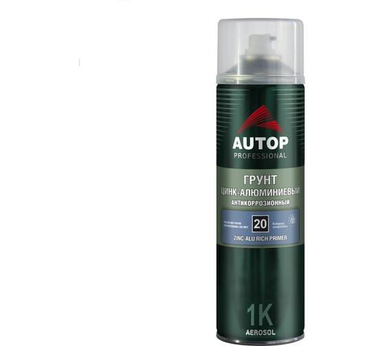 Грунт цинк-алюминиевый AUTOP Professional №20 антикоррозионный, аэрозоль 650 мл ATP-A07815