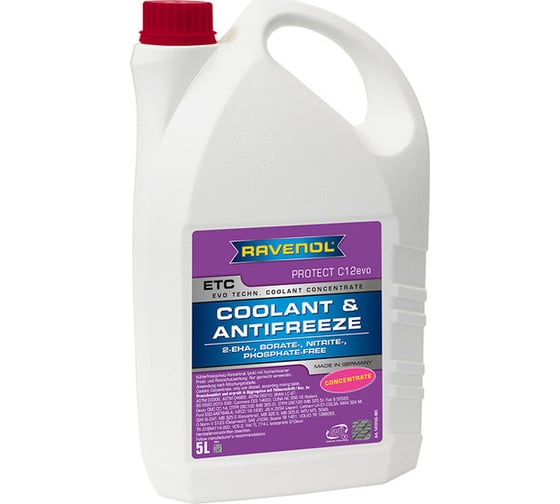 Антифриз RAVENOL ETC Concentrate Protect C12evo 5 л 1410165-005-01-999 1